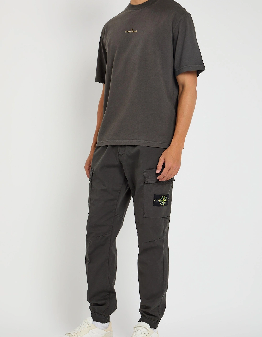 S0091 Branded Cotton T-shirt Grey