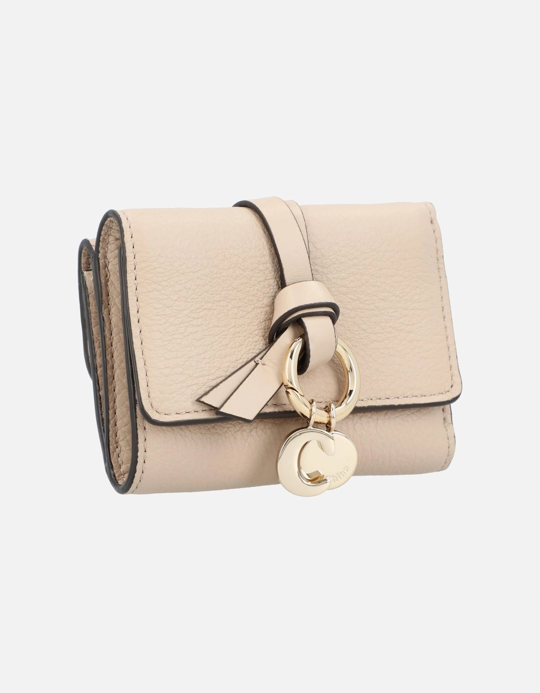 Compact Leather Wallet with Snap Closure and Internal Card Slots