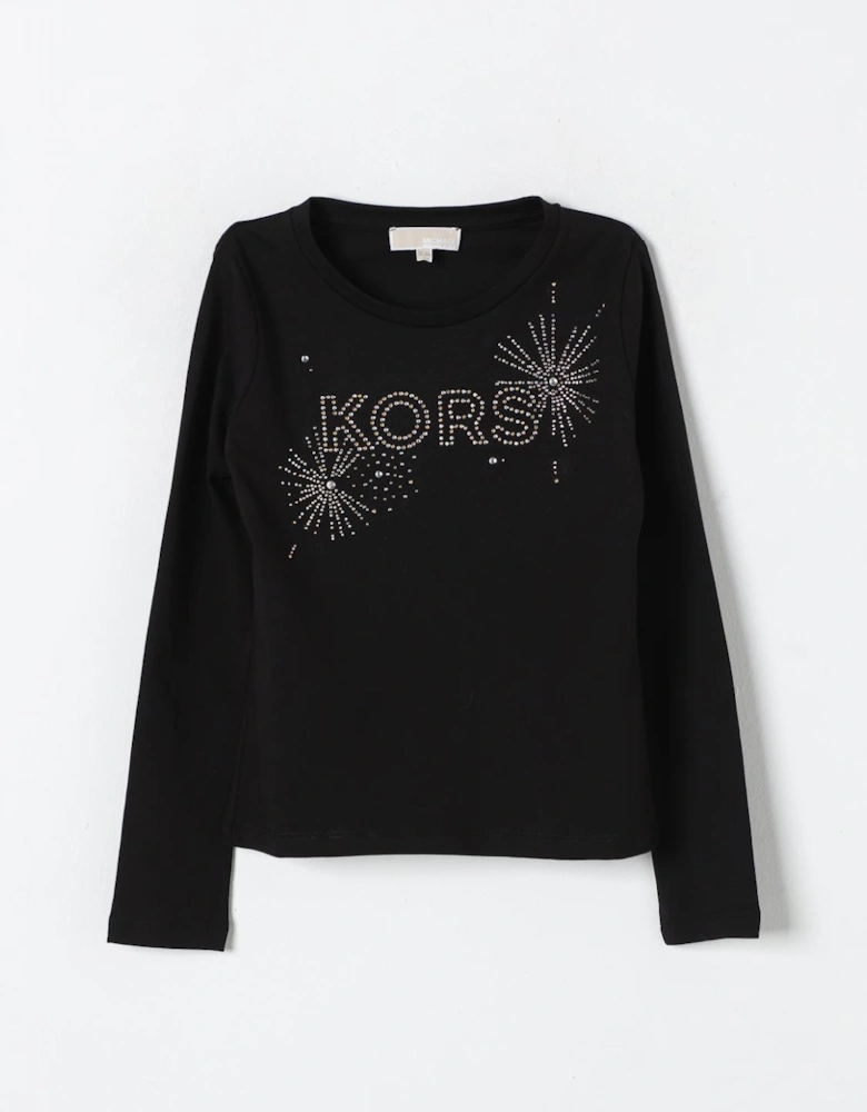 Girls Embellished Logo Tee