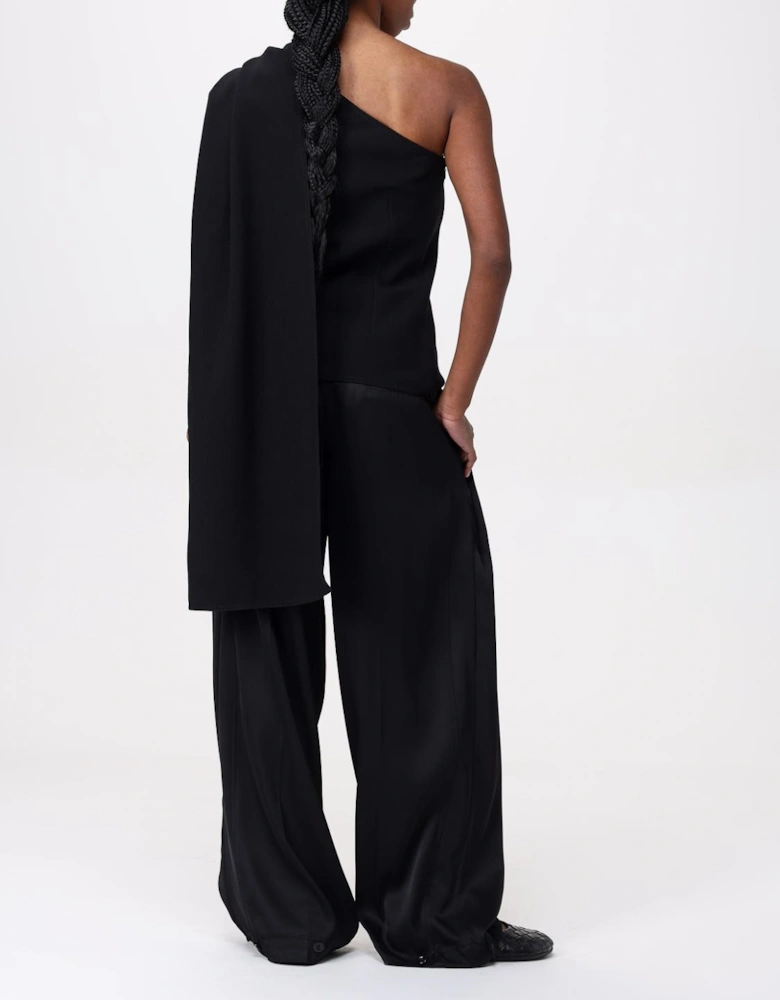 OneShoulder Knotted Detail Top