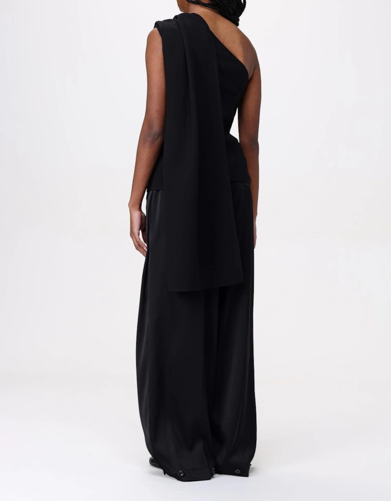 OneShoulder Knotted Detail Top