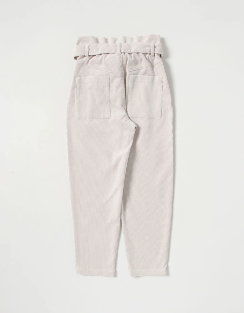 Corduroy Pants with Belt