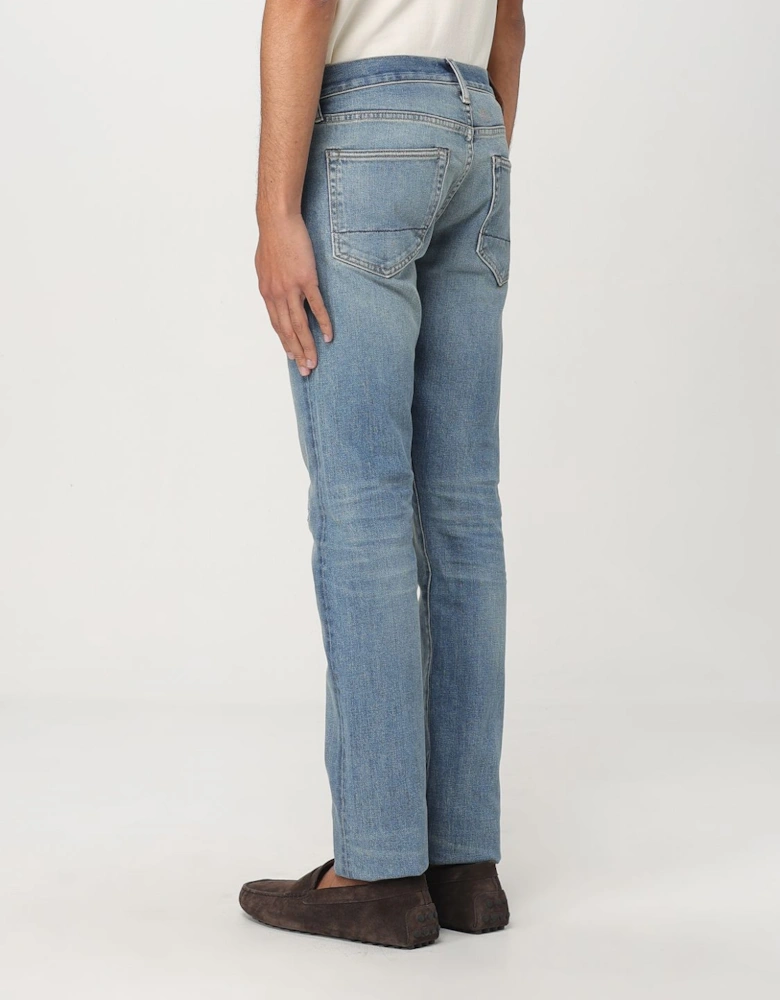 Straight Leg Distressed Jeans