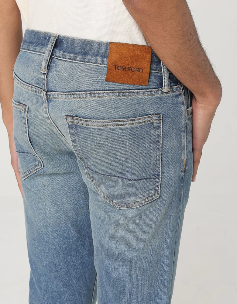 Straight Leg Distressed Jeans