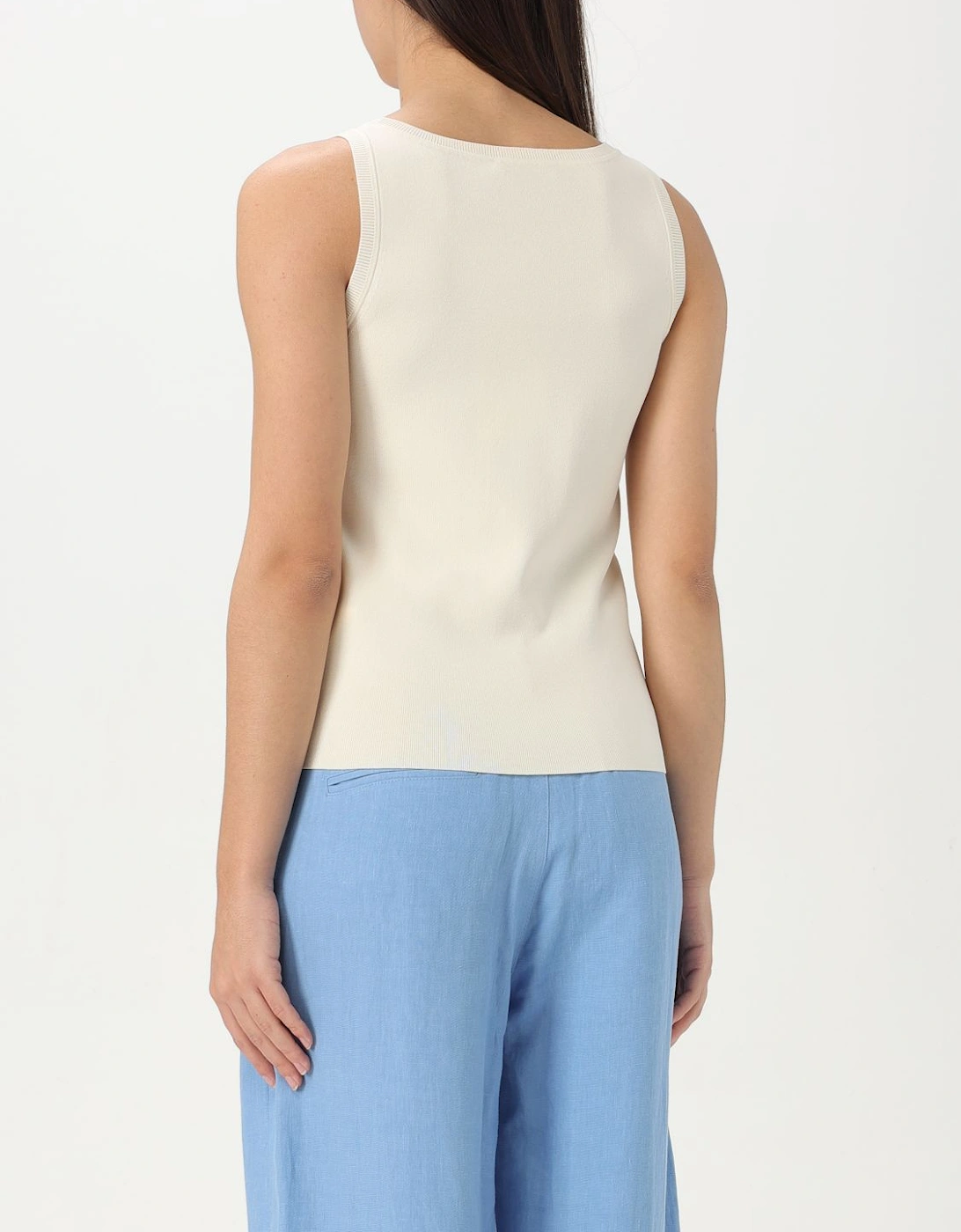 Ribbed Knit Sleeveless Top