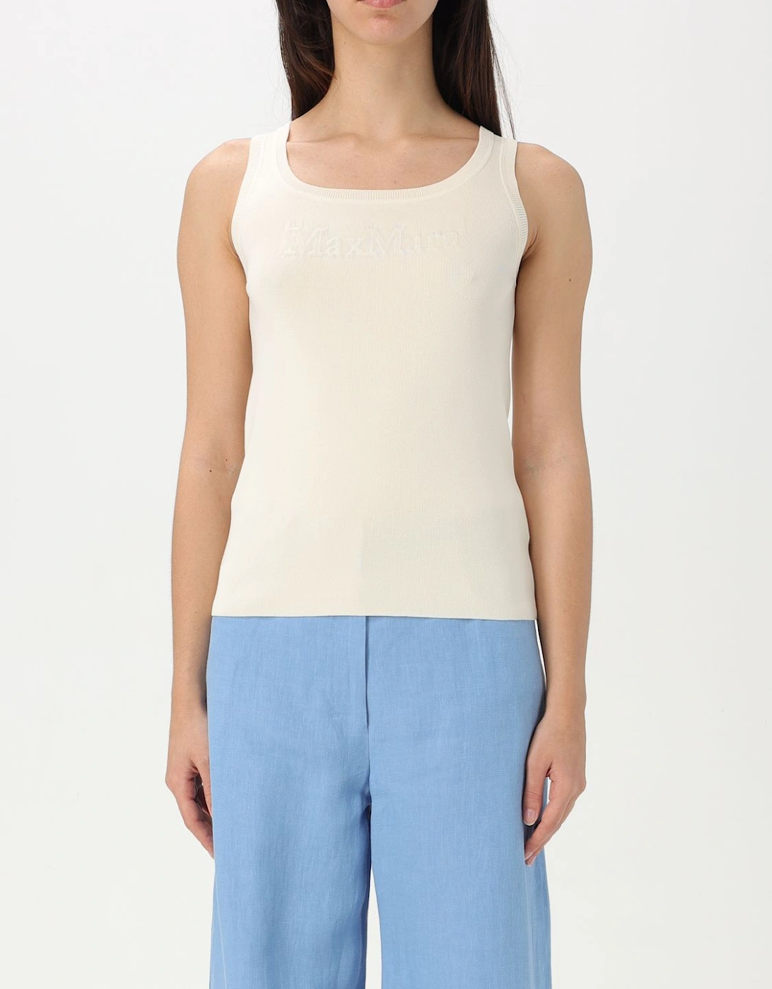 Ribbed Knit Sleeveless Top
