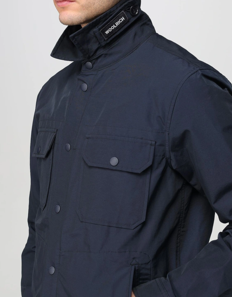 Stretch Cotton Shirt Jacket