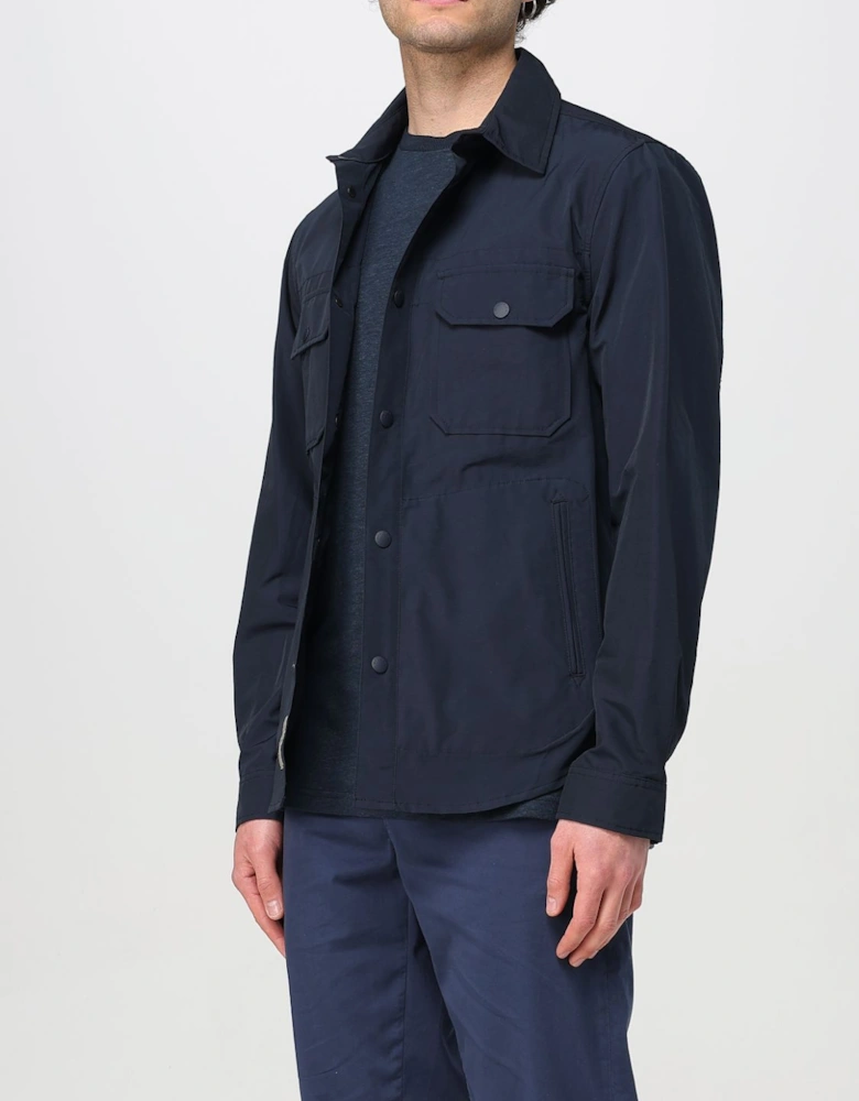 Stretch Cotton Shirt Jacket
