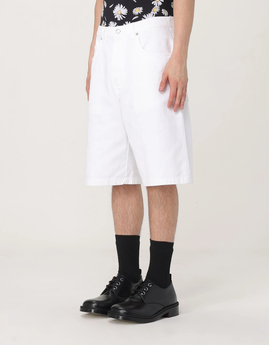 Cotton Denim Shorts