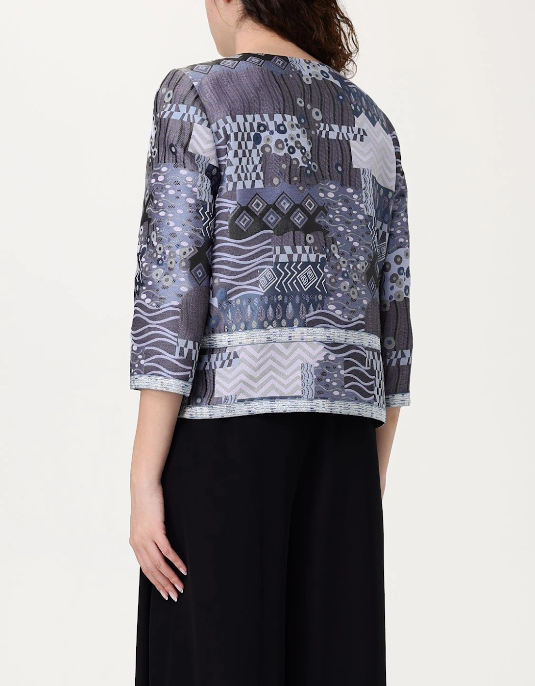 Patchwork Printed Casual Jacket