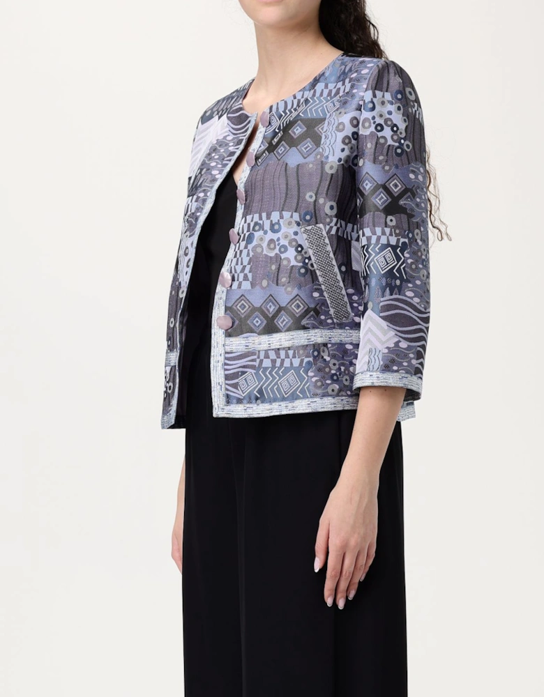 Patchwork Printed Casual Jacket