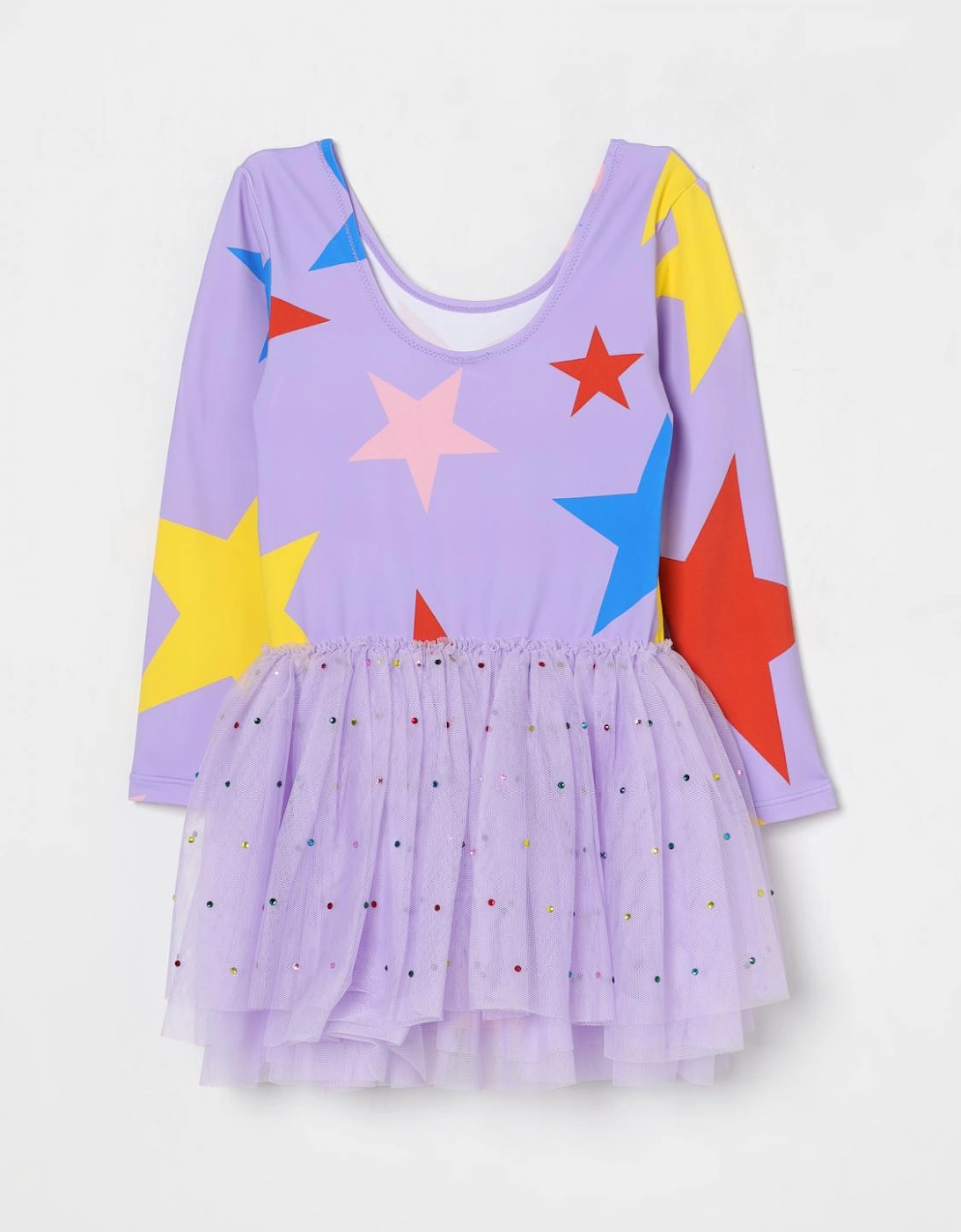 Star Print Tulle Dress