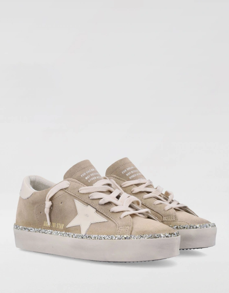 Superstar Platform Sneaker Glitter Trim