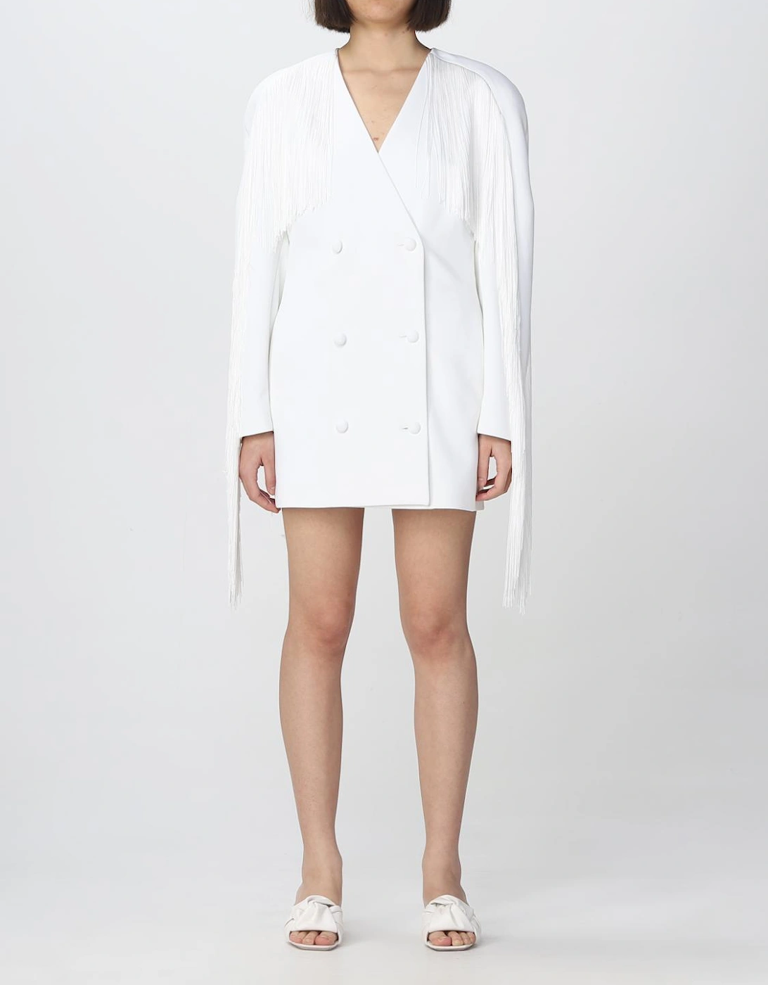 Fringe Mini Dress VNeck, 4 of 3