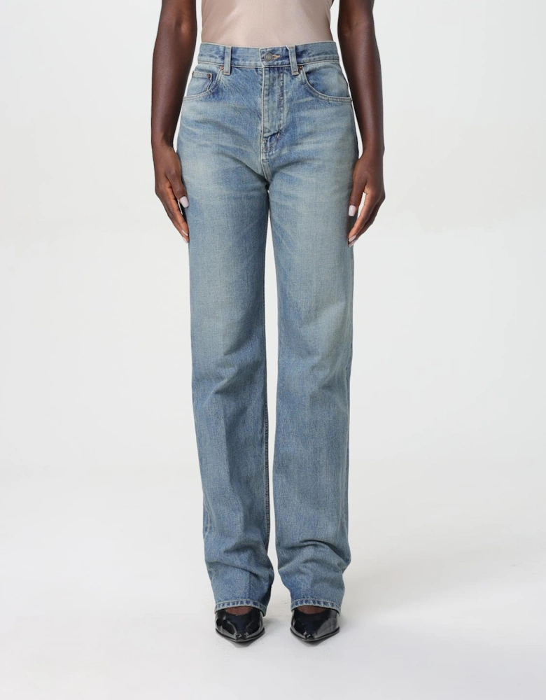 HighWaisted Straight Leg Jeans
