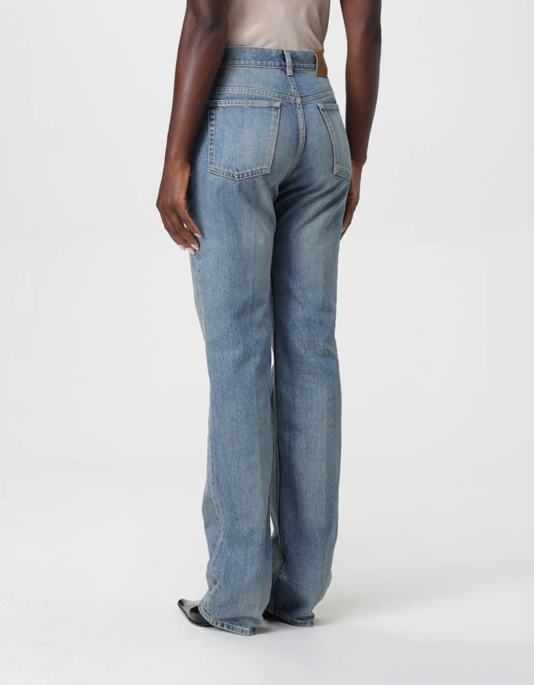 HighWaisted Straight Leg Jeans