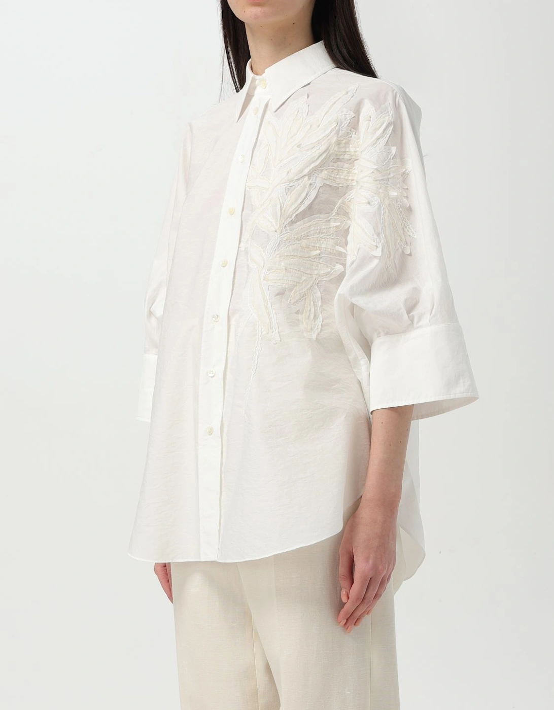 Embroidered Cotton Shirt