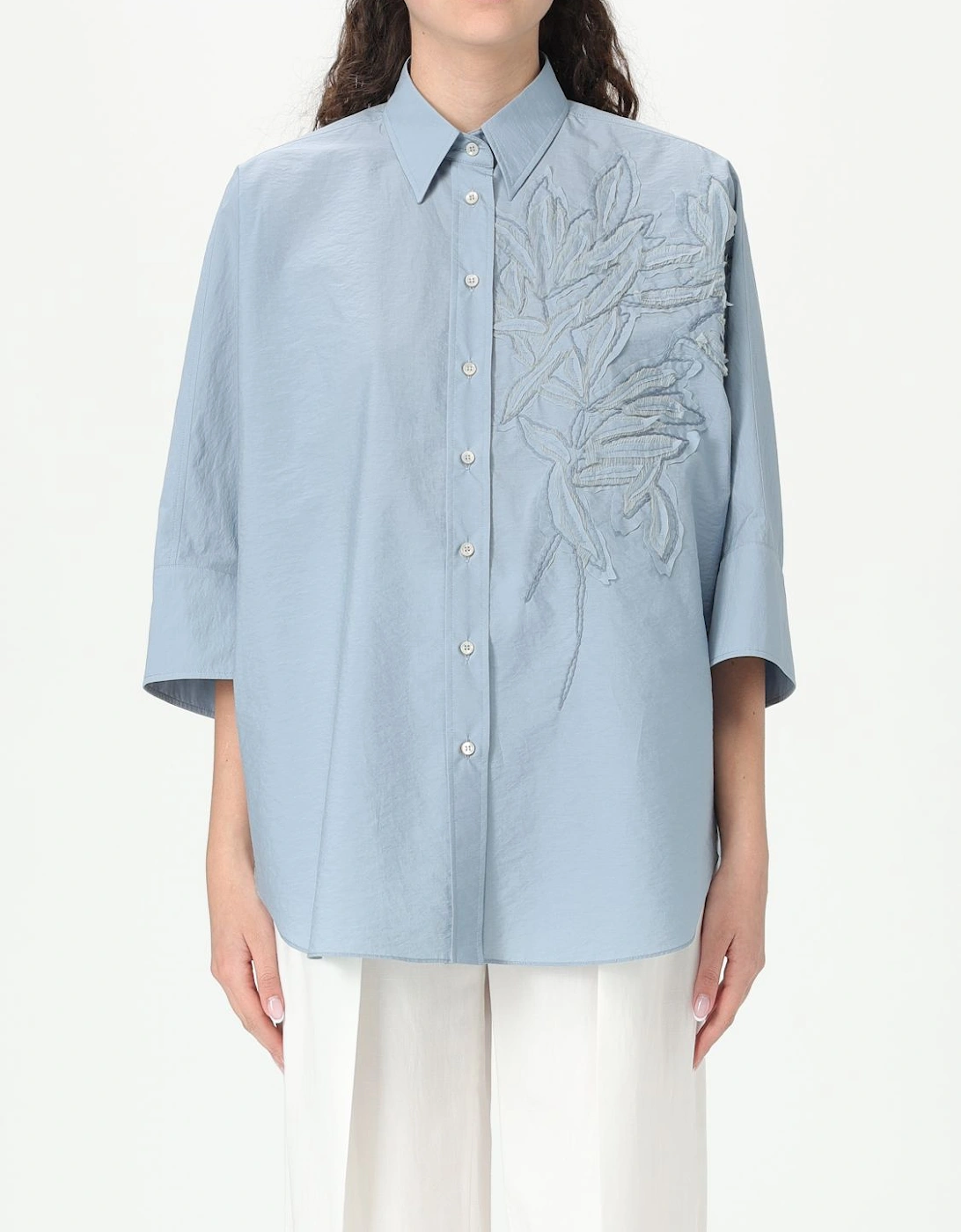 Embroidered Cotton Shirt