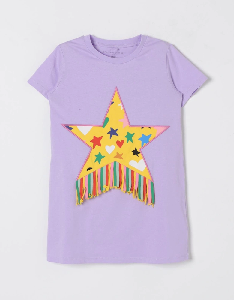 Kids Star Print Casual Dress