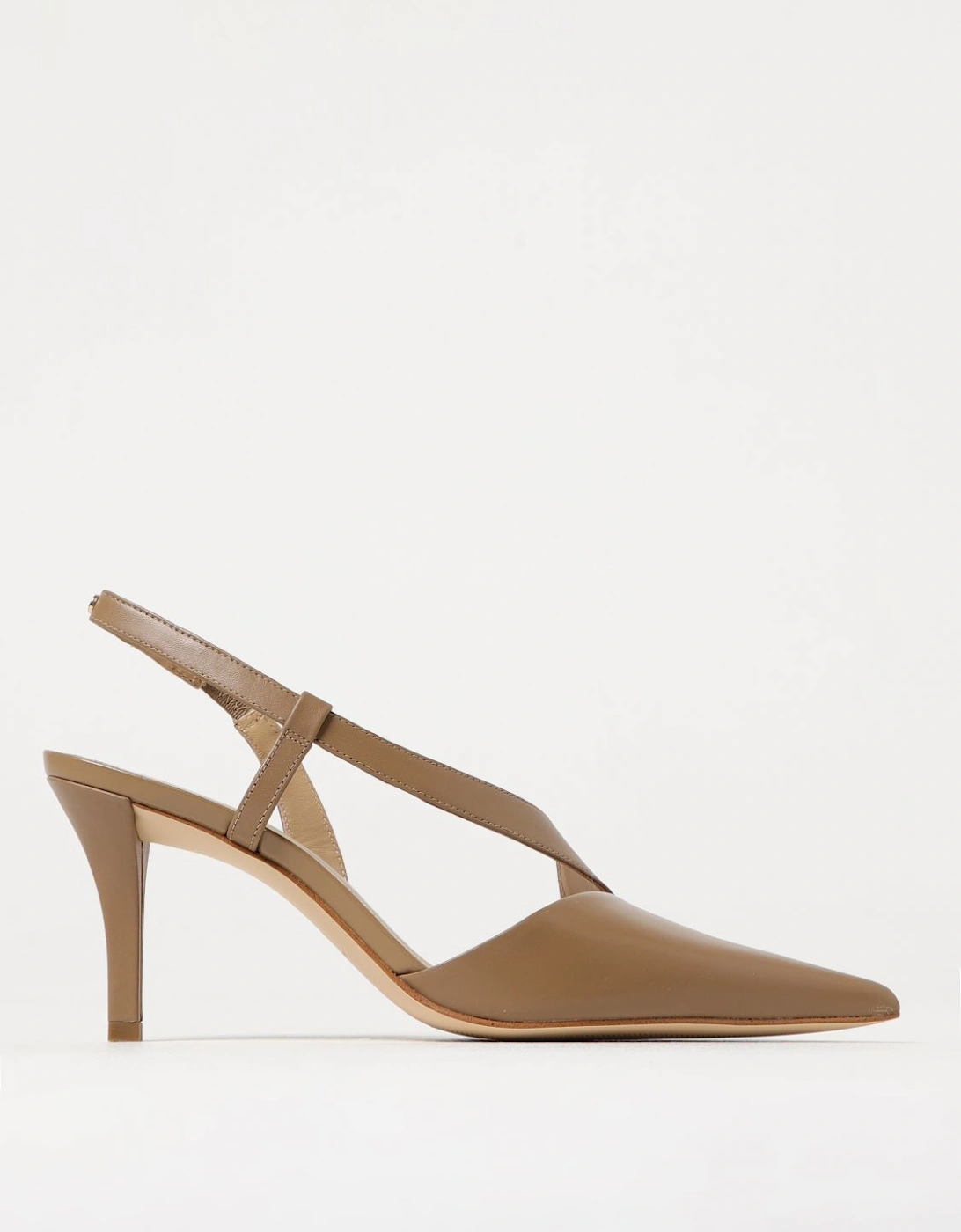 Leather Slingback Pumps