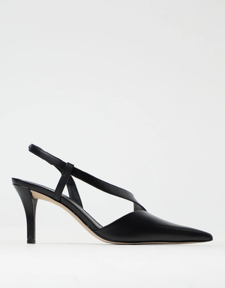 Leather Slingback Pumps