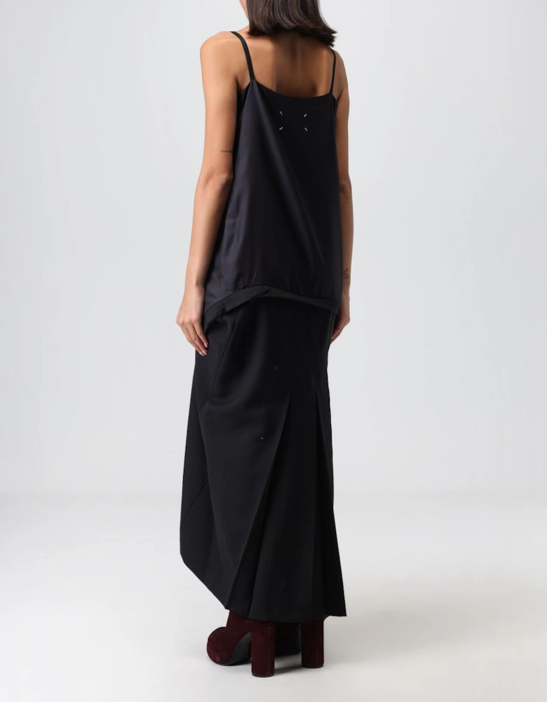 Asymmetrical Draped Maxi Dress