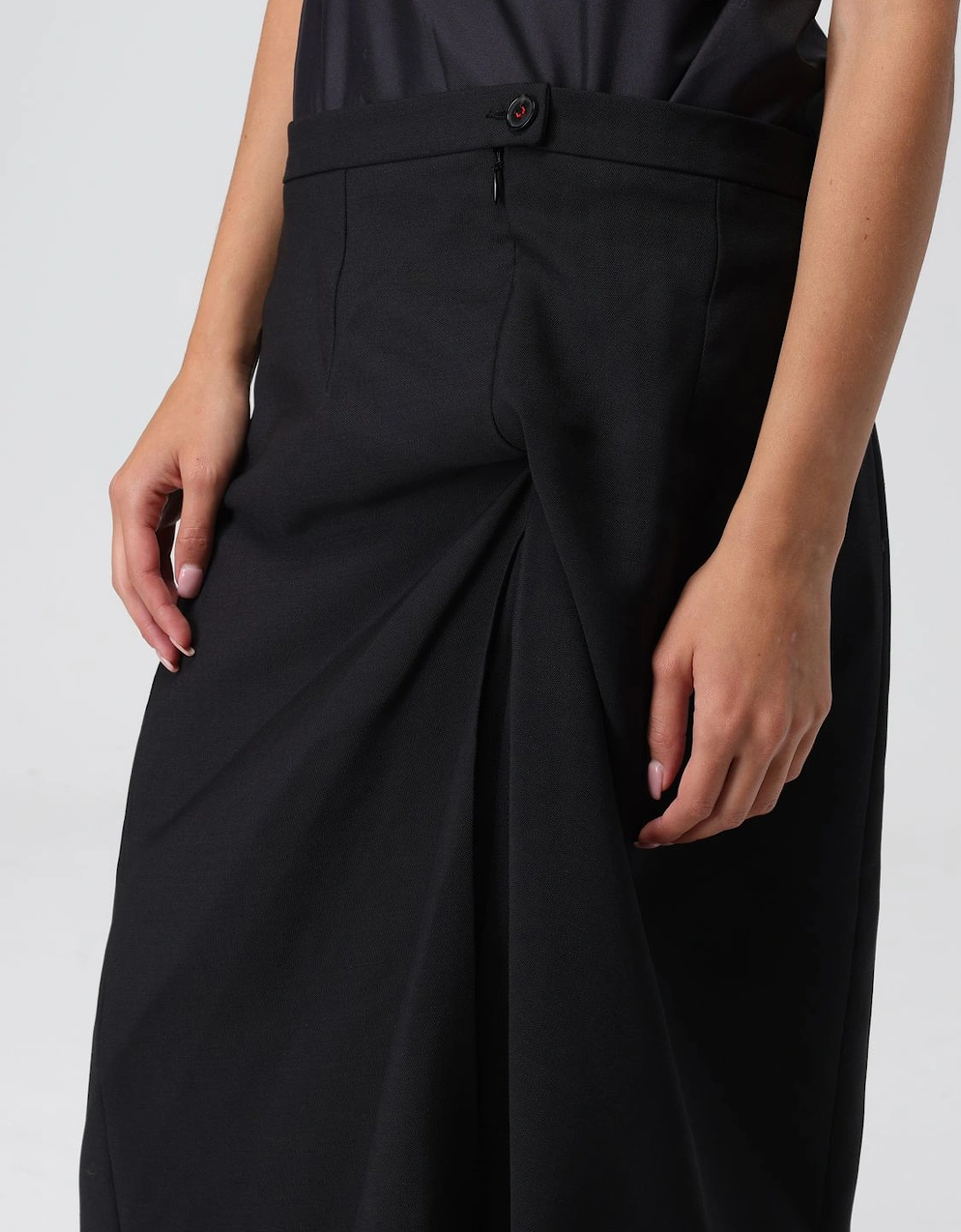 Asymmetrical Draped Maxi Dress