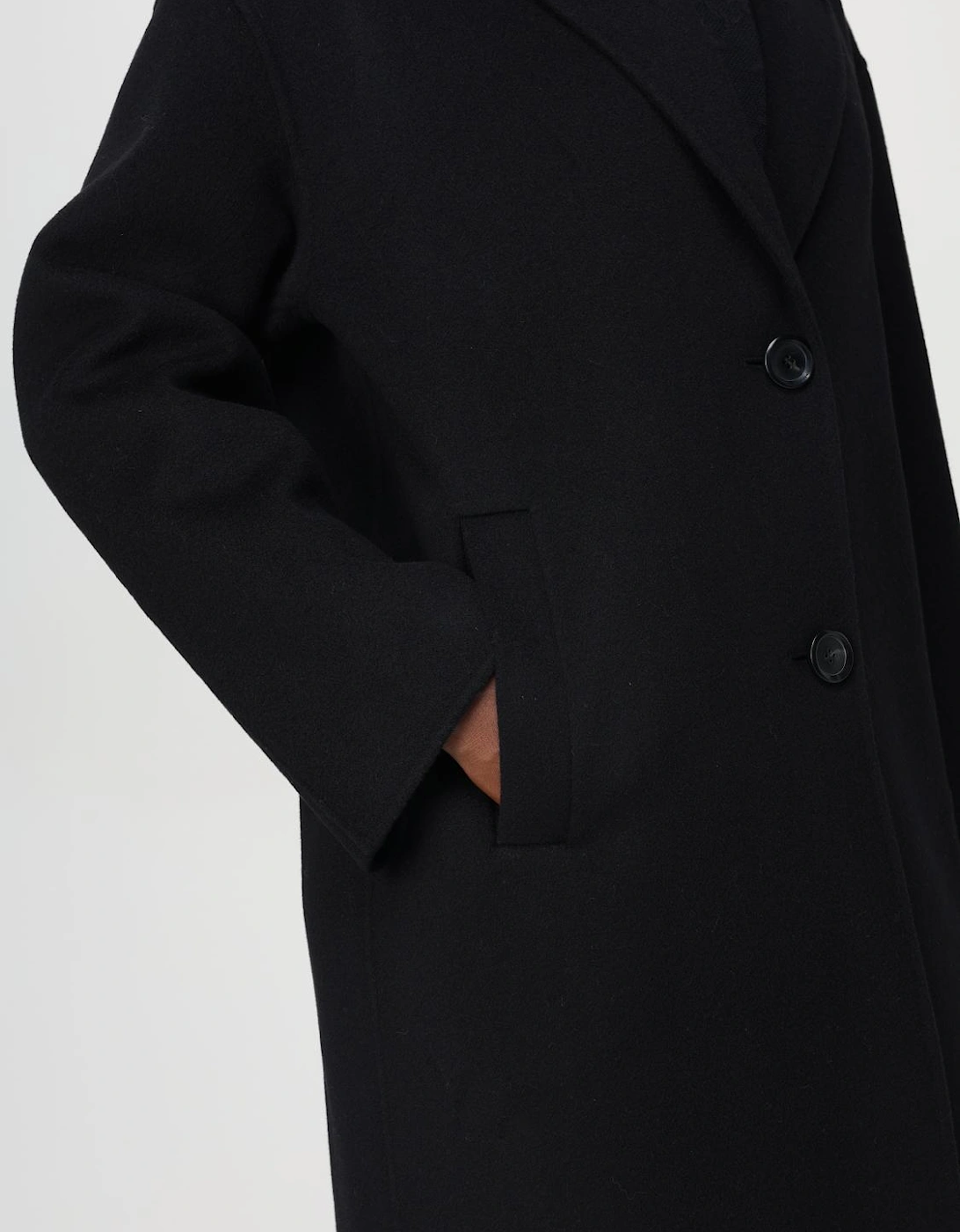 Overcoat Classic Notch Collar Long Sleeves