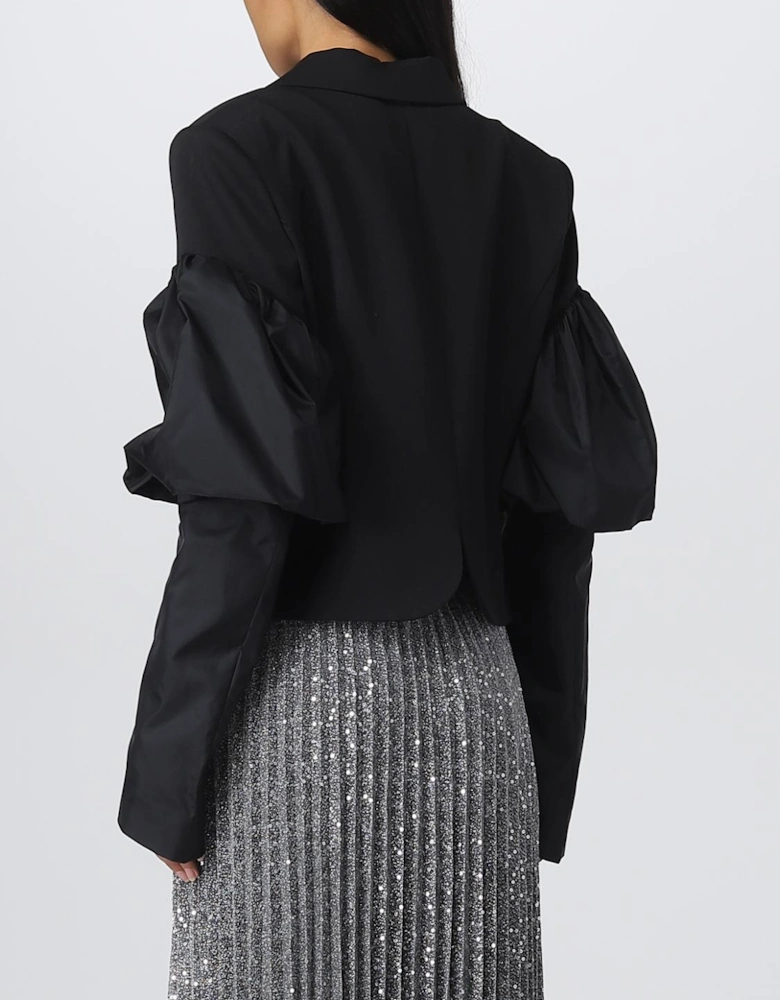 Cropped Puff Sleeve Blazer