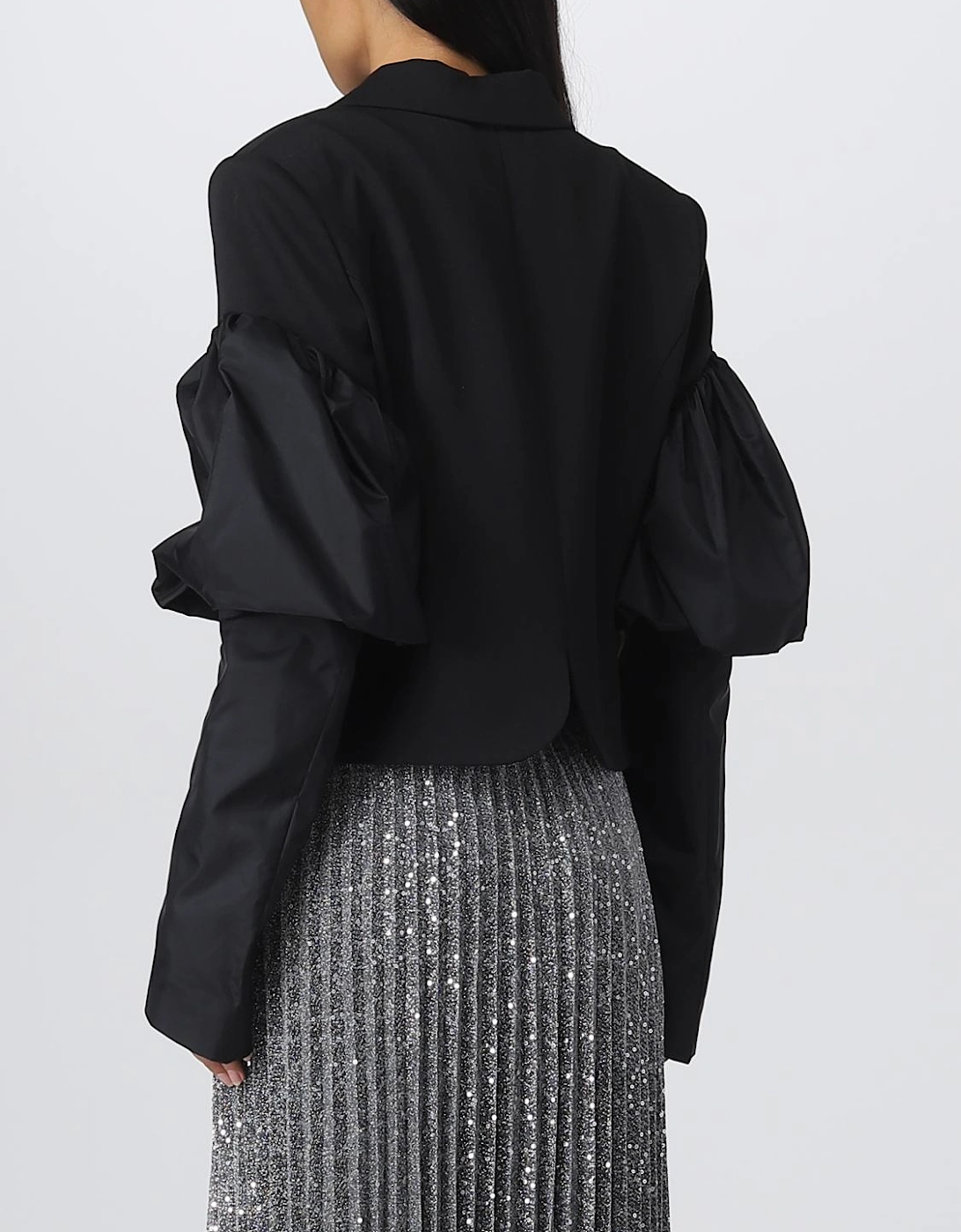 Cropped Puff Sleeve Blazer