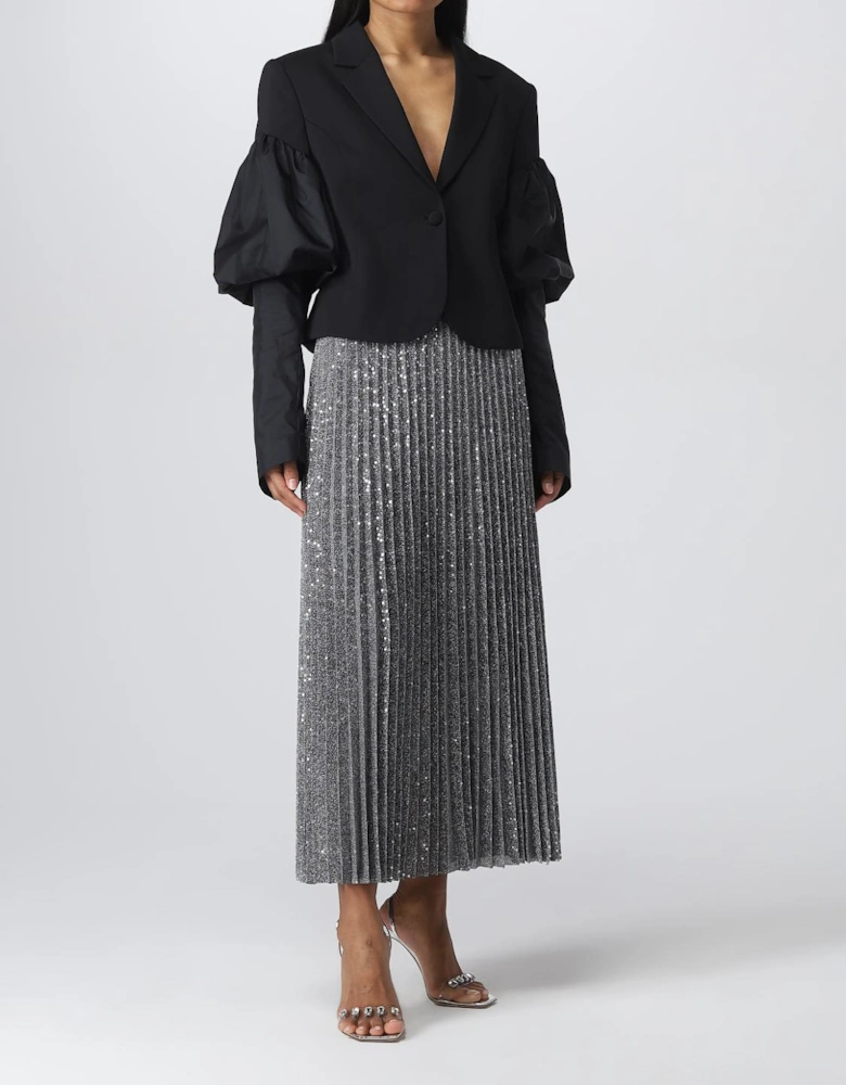 Cropped Puff Sleeve Blazer