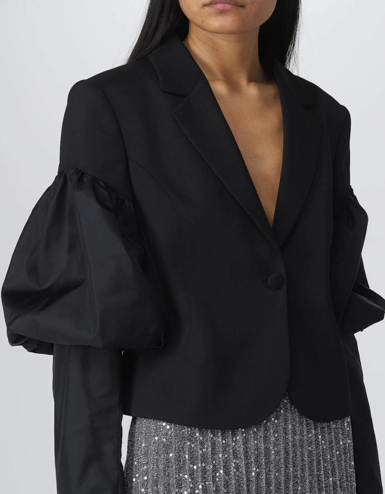 Cropped Puff Sleeve Blazer