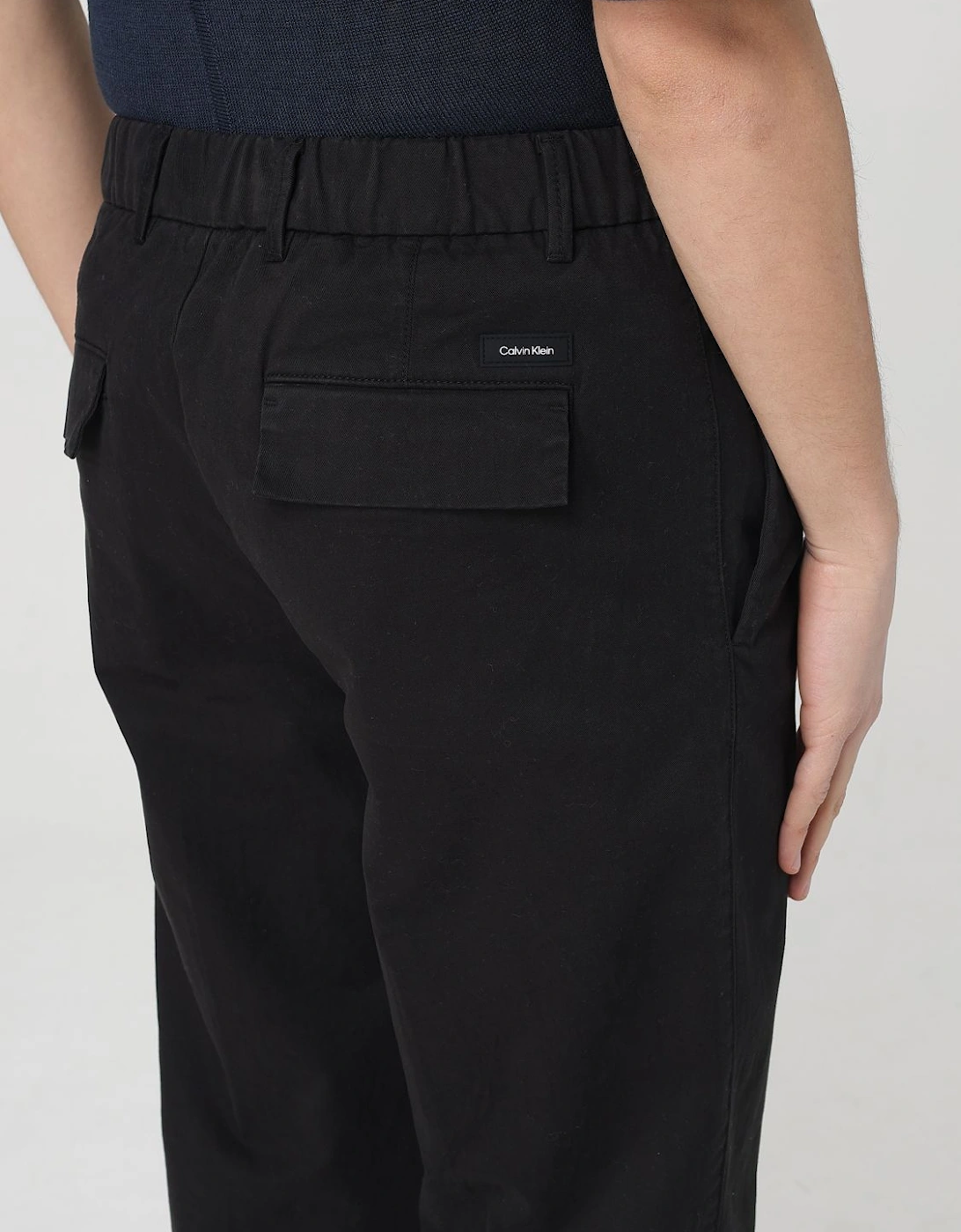 Pleated Cotton Casual Pants