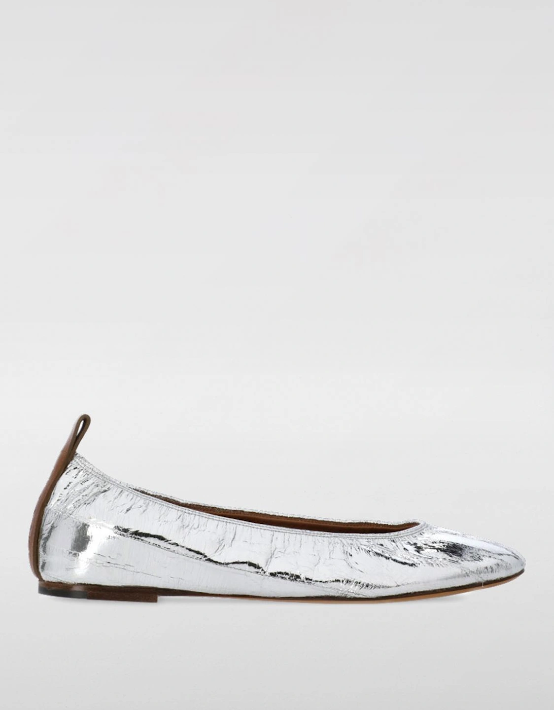 Metallic Leather Ballerina Flats, 4 of 3
