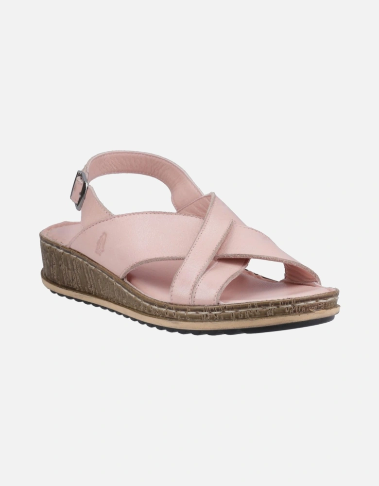 Womens/Ladies Elena Leather Wedge Sandal
