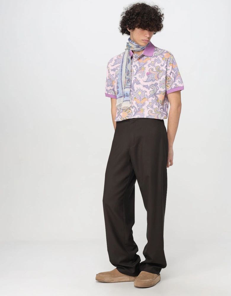 Paisley Print Polo Shirt