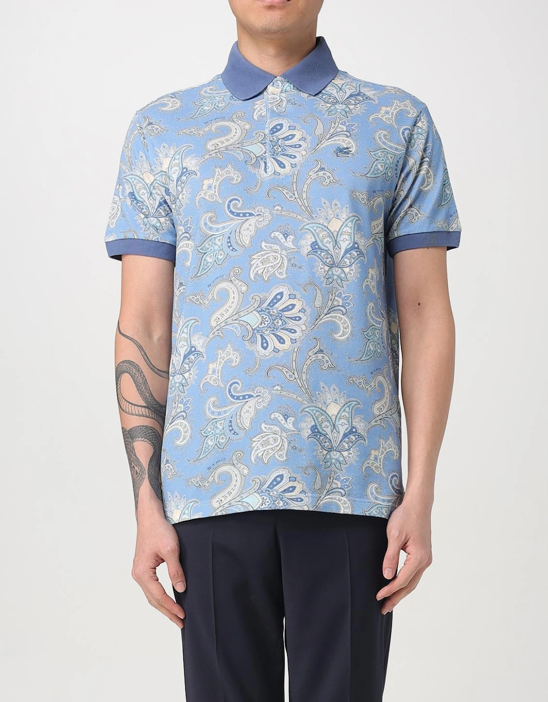 Paisley Print Polo Shirt