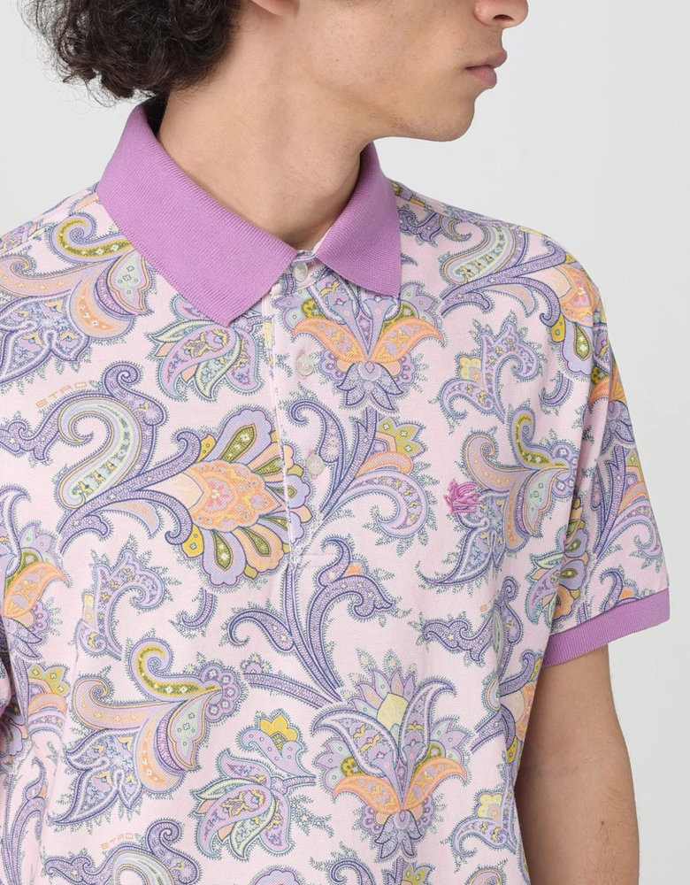 Paisley Print Polo Shirt
