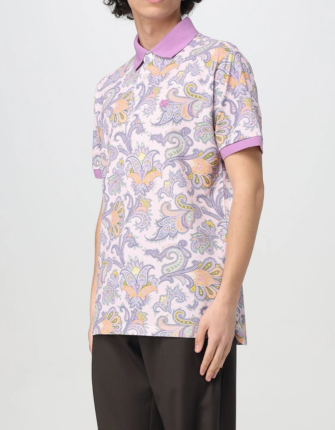 Paisley Print Polo Shirt