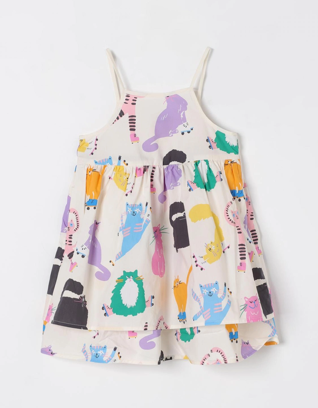Kids Roller Skating Cats Dress
