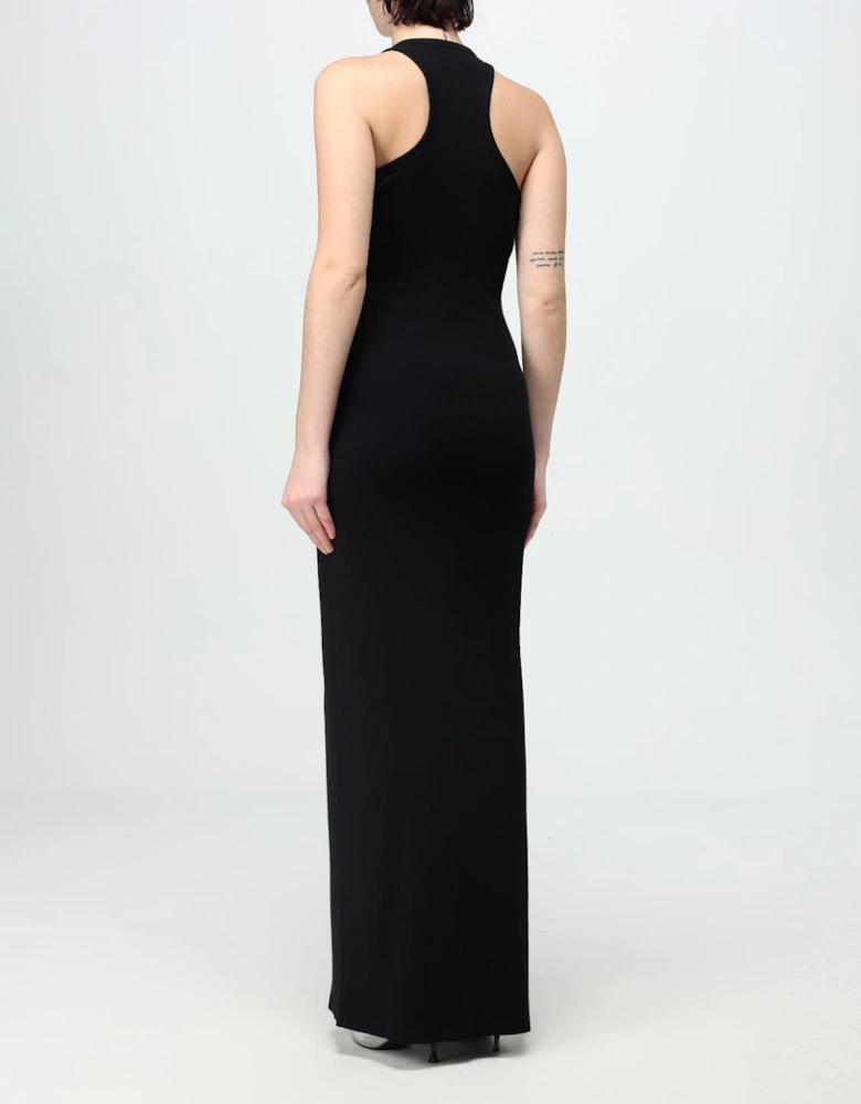 Ribbed ChainDetail Maxi Dress