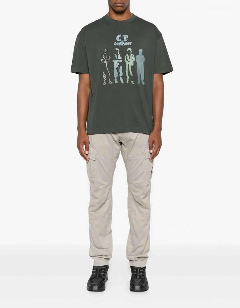 Sailor Print T-Shirt Grey