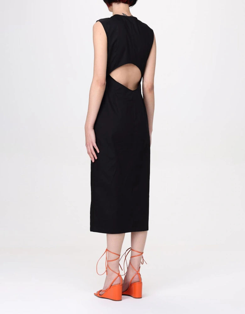 Midi Dress Pleated Detail