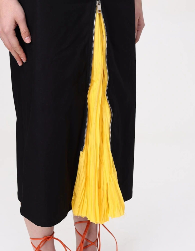 Midi Dress Pleated Detail