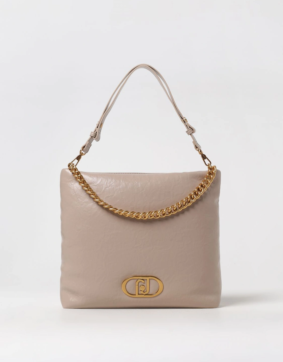 ChainDetailed Leather Shoulder Bag