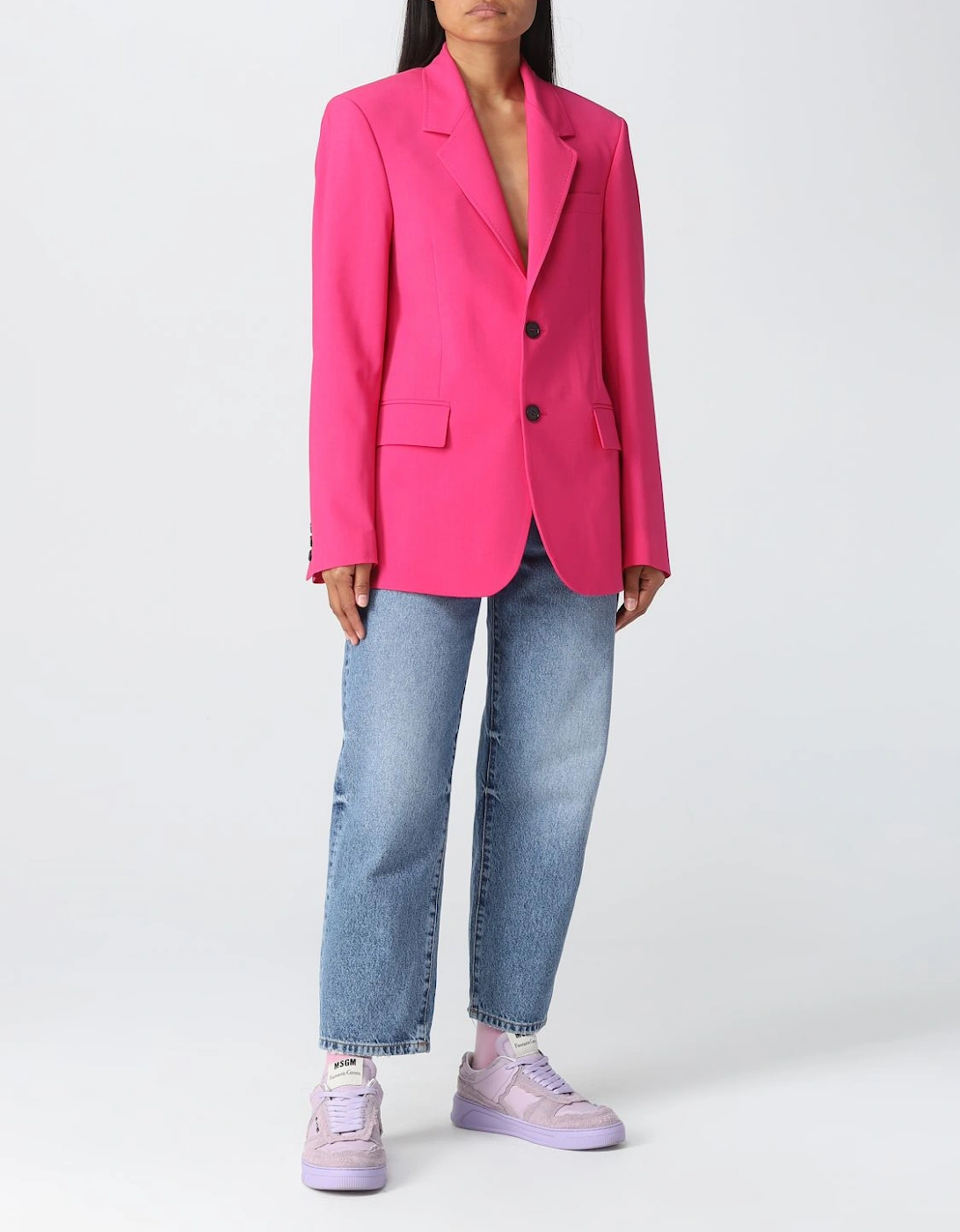 Relaxed Fit Notch Neck Blazer