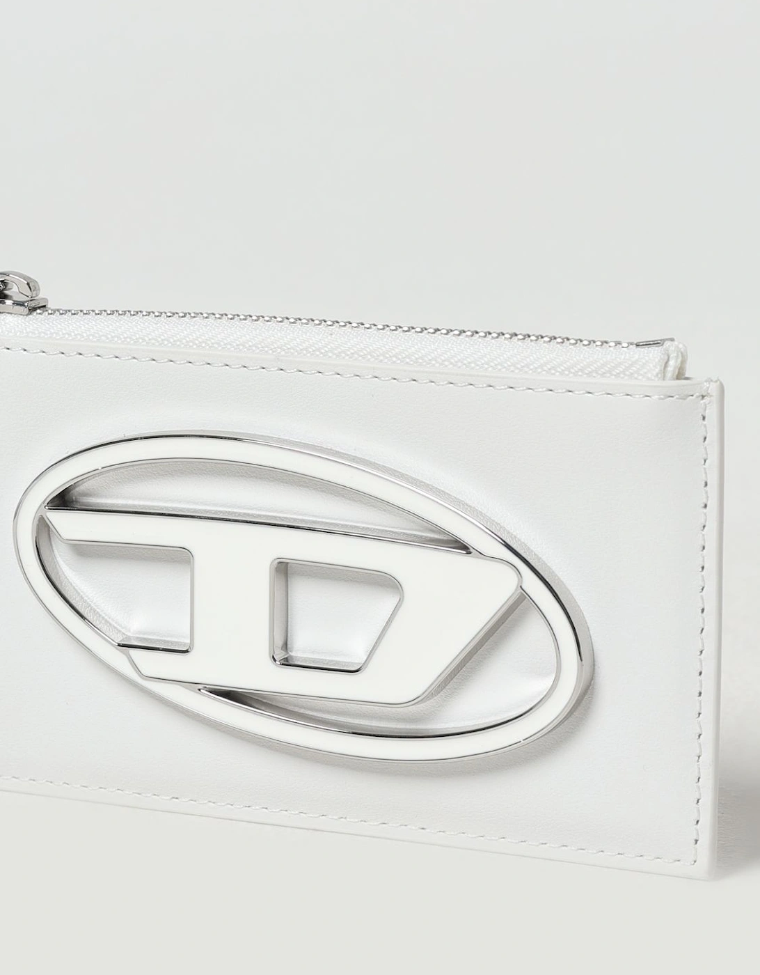 ZipAround Leather Wallet Metal Logo