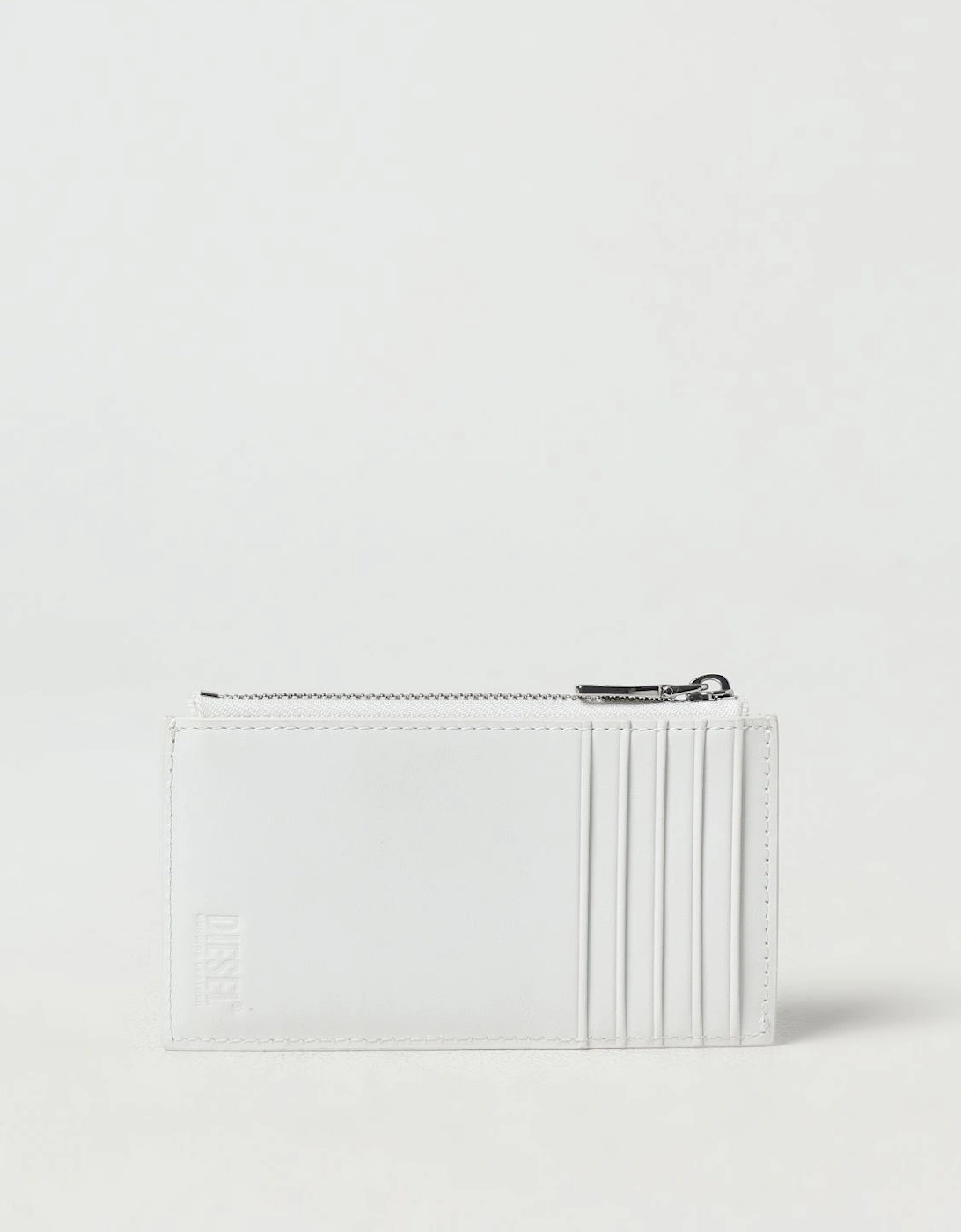 ZipAround Leather Wallet Metal Logo