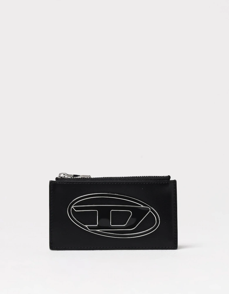 ZipAround Leather Wallet Metal Logo