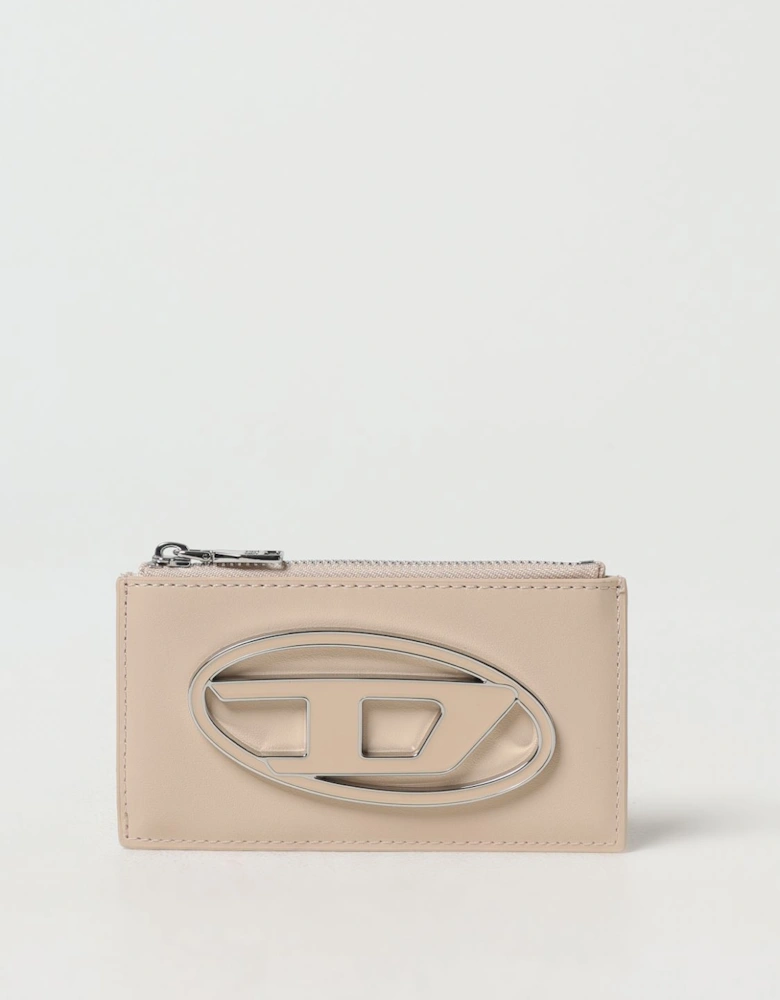 ZipAround Leather Wallet Metal Logo